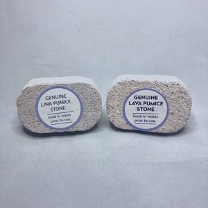 Genuine Lava Pumice Stone, Set of 2, Unused, Wrapped, Brand New
